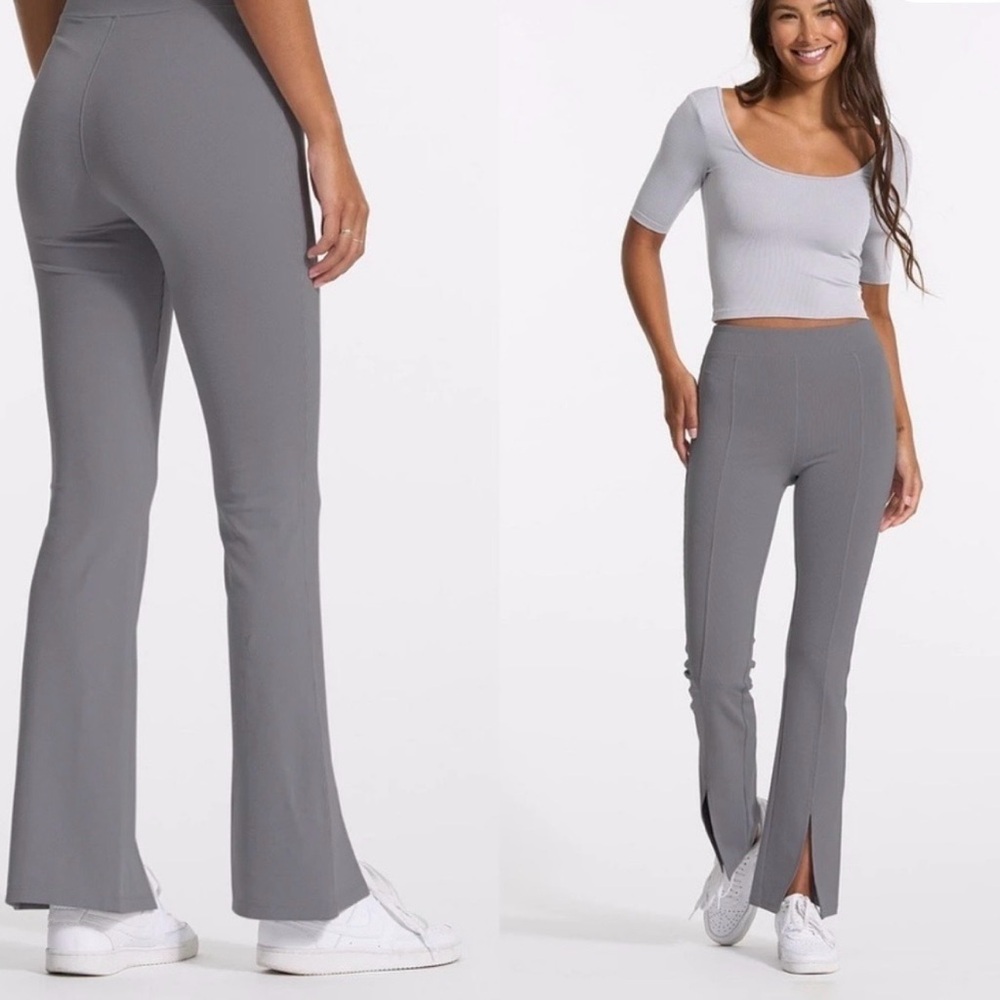 Vuori Split Flare Pants in Gray